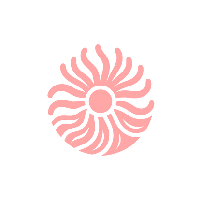 Bold Sun Logo #ffa6a6
