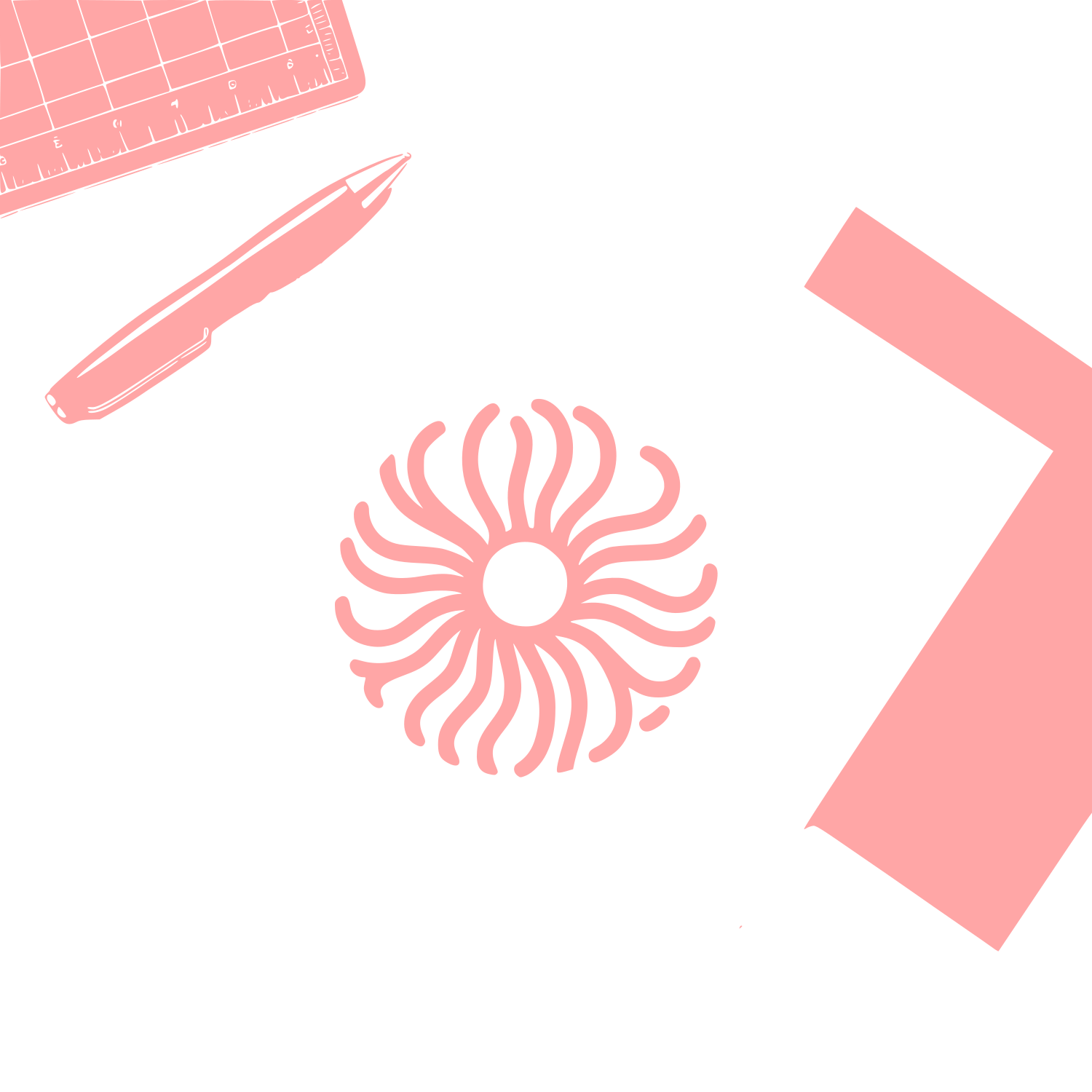 Bold Sun Logo #ffa6a6