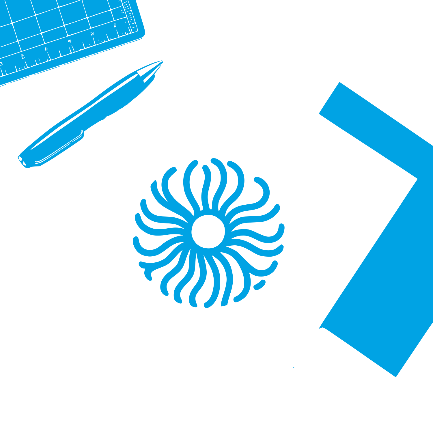 Bold Sun Logo #00a3e4