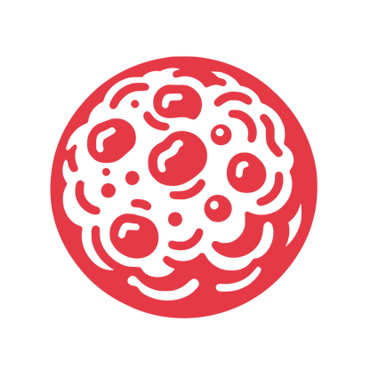 Cell Pattern Circle Logo #E63946