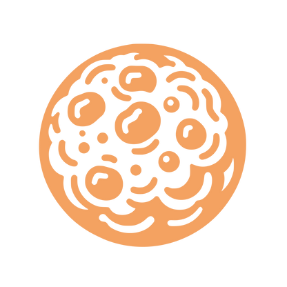 Cell Pattern Circle Logo #F4A261