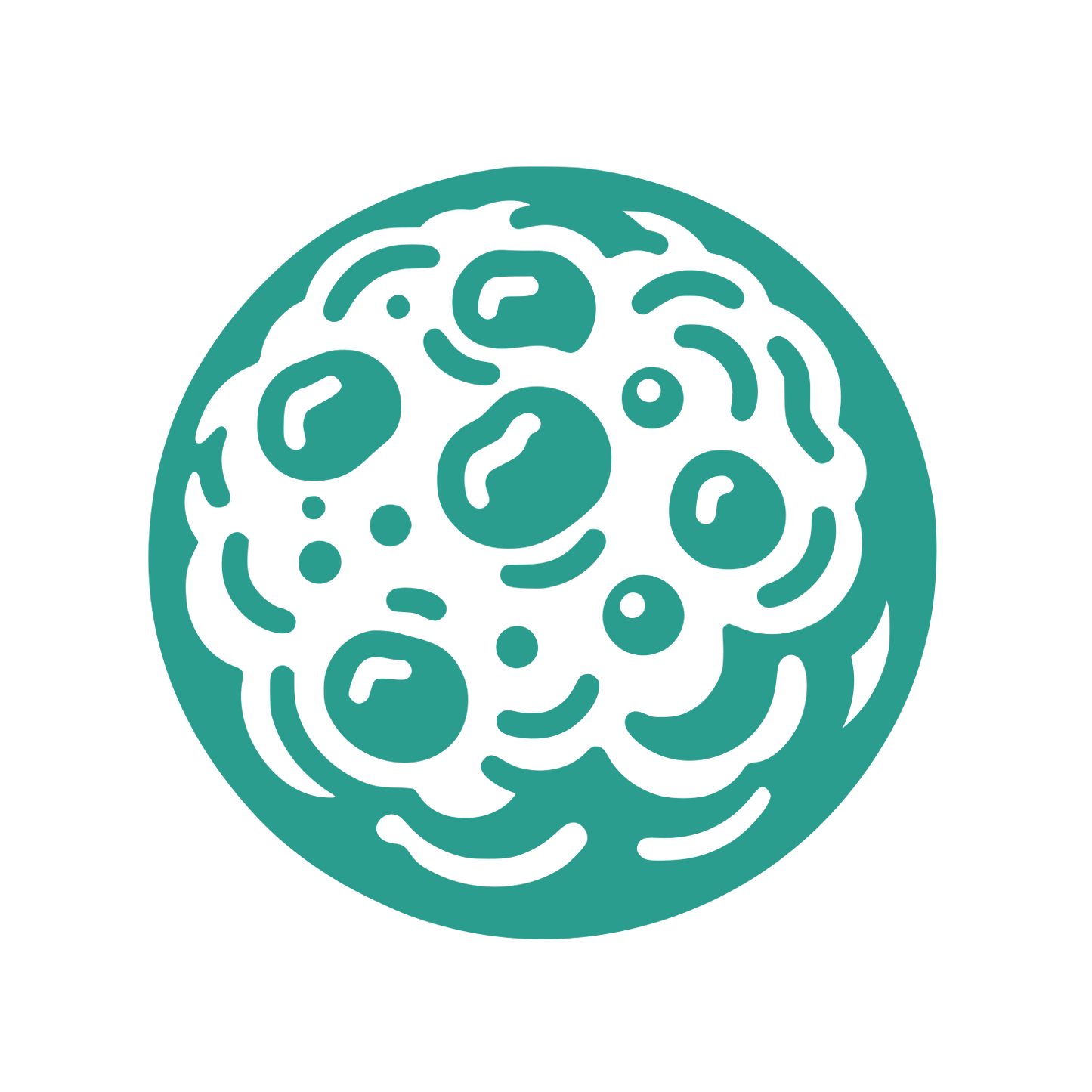 Cell Pattern Circle Logo #2A9D8F