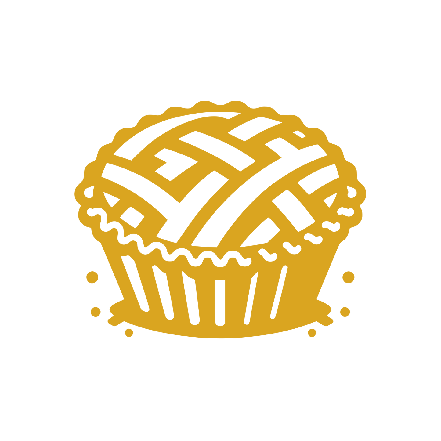 Lattice Pie Logo #DAA520