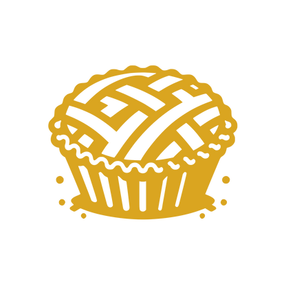 Lattice Pie Logo #DAA520