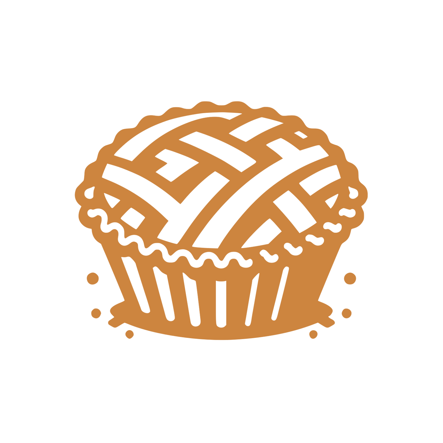 Lattice Pie Logo #CD853F