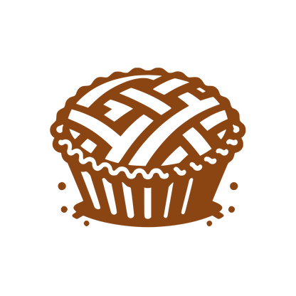 Lattice Pie Logo #8B4513