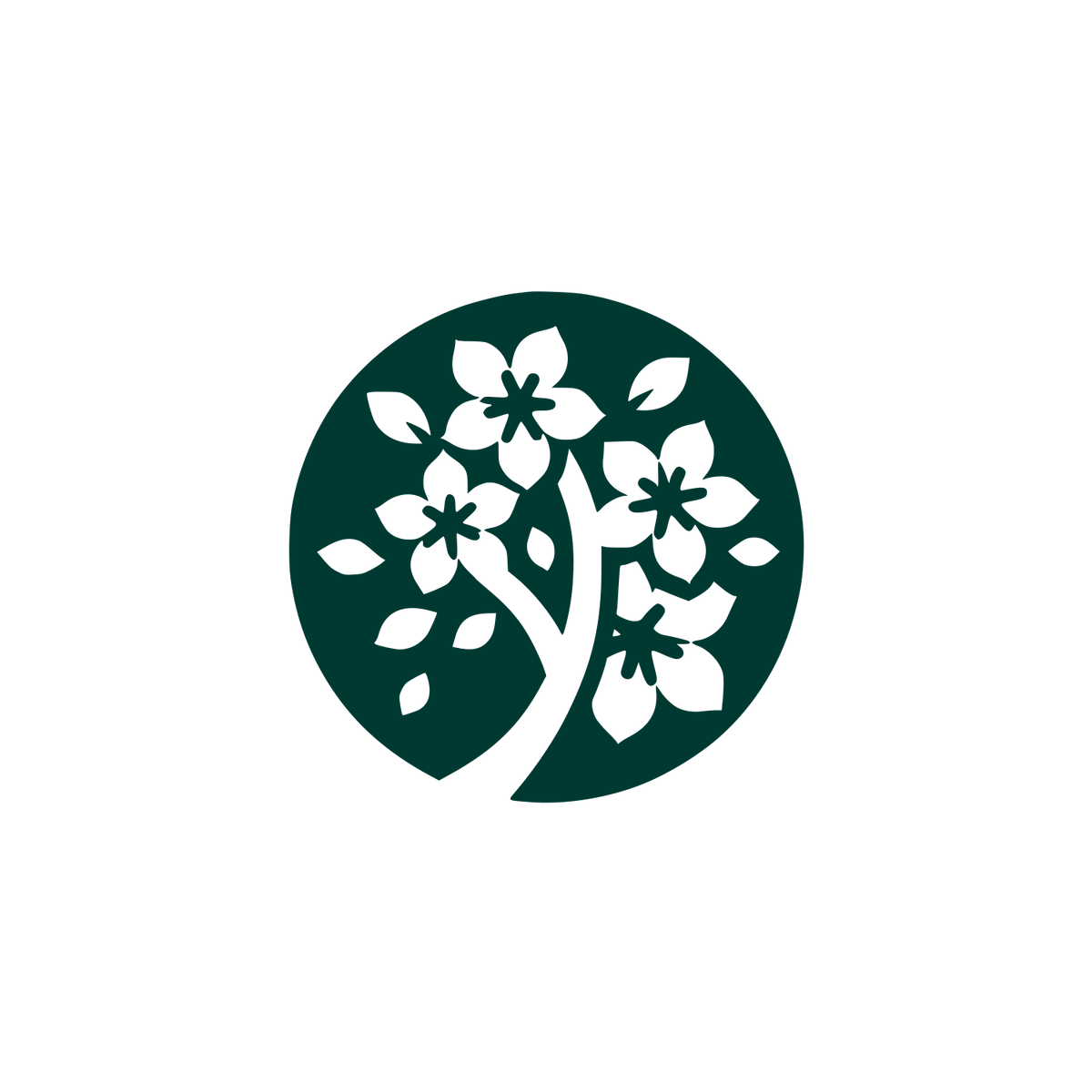 Floral Tree Logo #003932