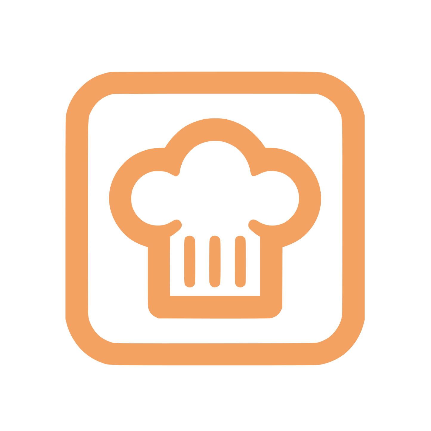 Chef Hat Logo \#F4A261