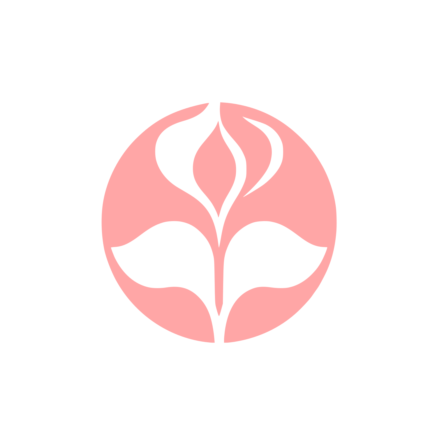 Cyclamen Flower Logo #ffa6a6