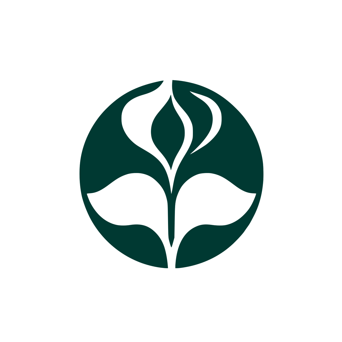 Cyclamen Flower Logo #003932