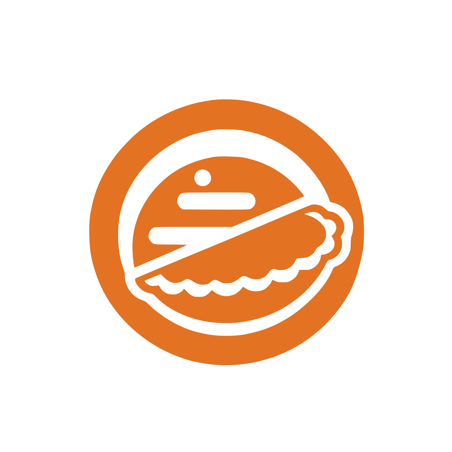 Pie Slice Circle Logo #E37222