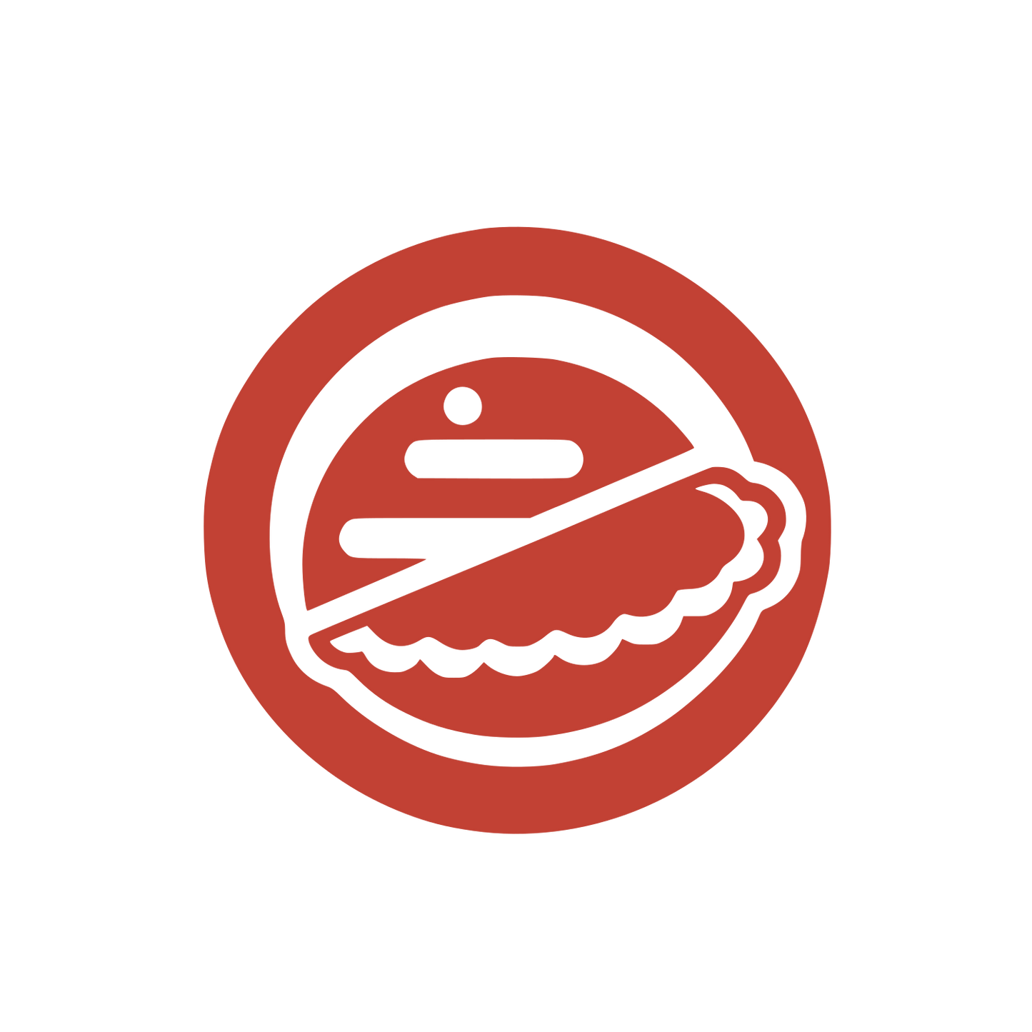 Pie Slice Circle Logo #C24134
