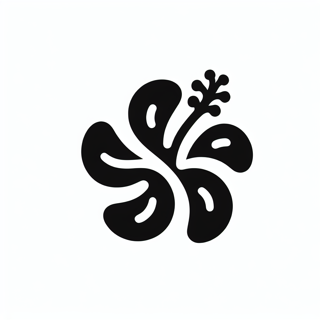 Hibiscus Flower Logo