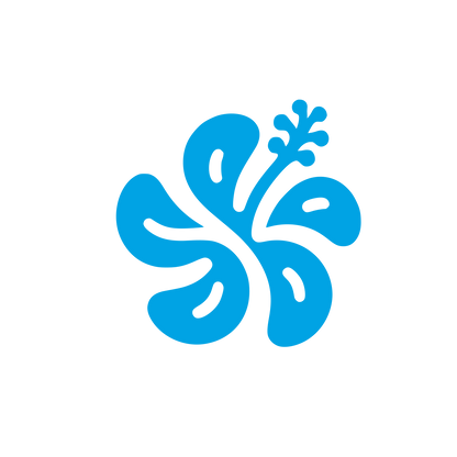 Hibiscus Flower Logo #00a3e4