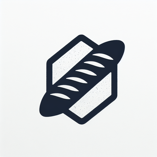Baguette Bread Loaf Logo