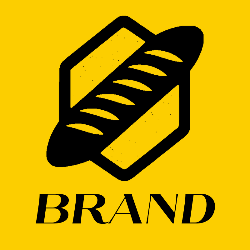 Baguette Bread Loaf Logo preview