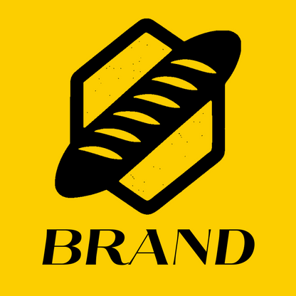 Baguette Bread Loaf Logo preview