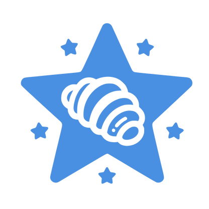 Star Croissant Logo #4A90E2