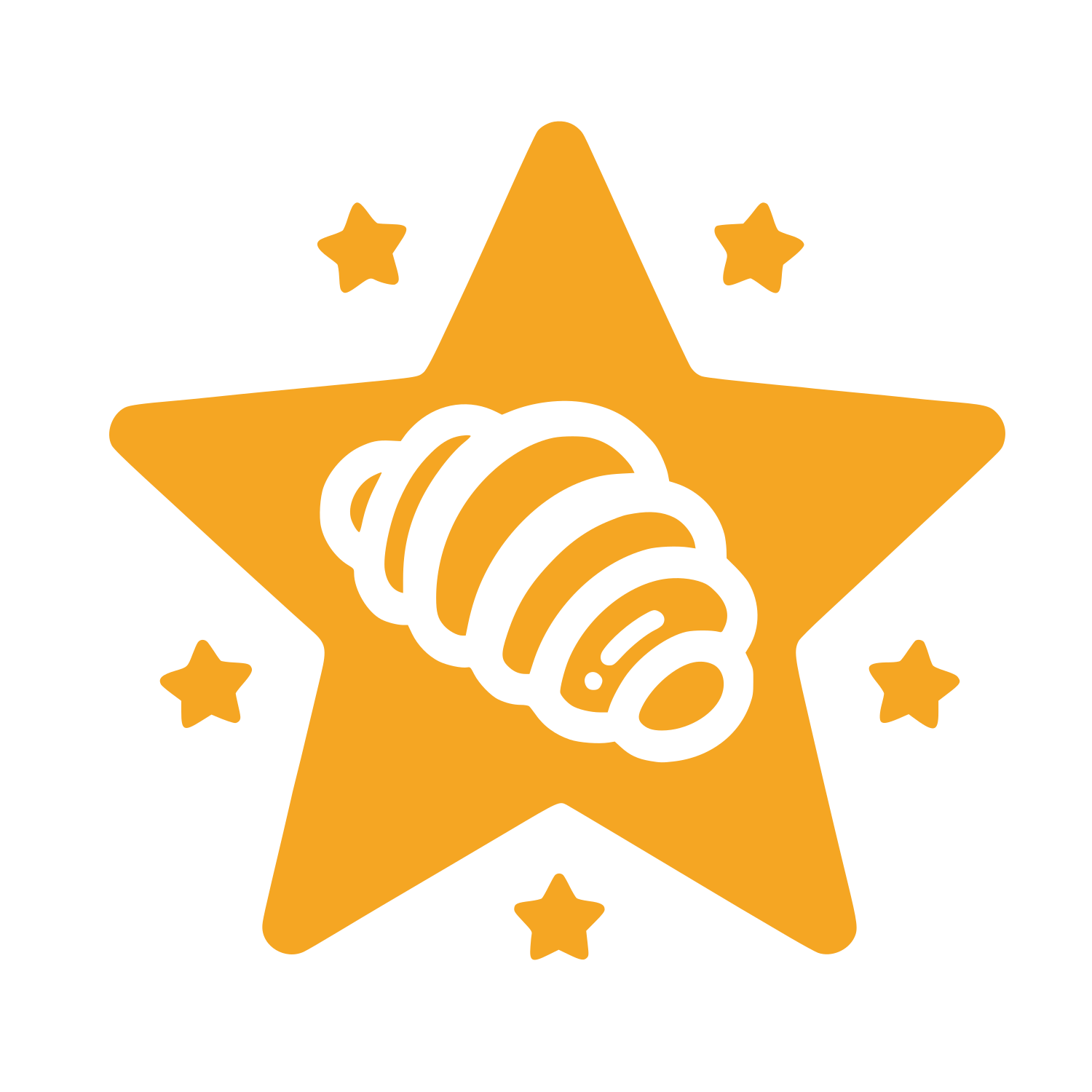 Star Croissant Logo #F5A623
