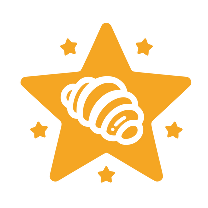 Star Croissant Logo #F5A623