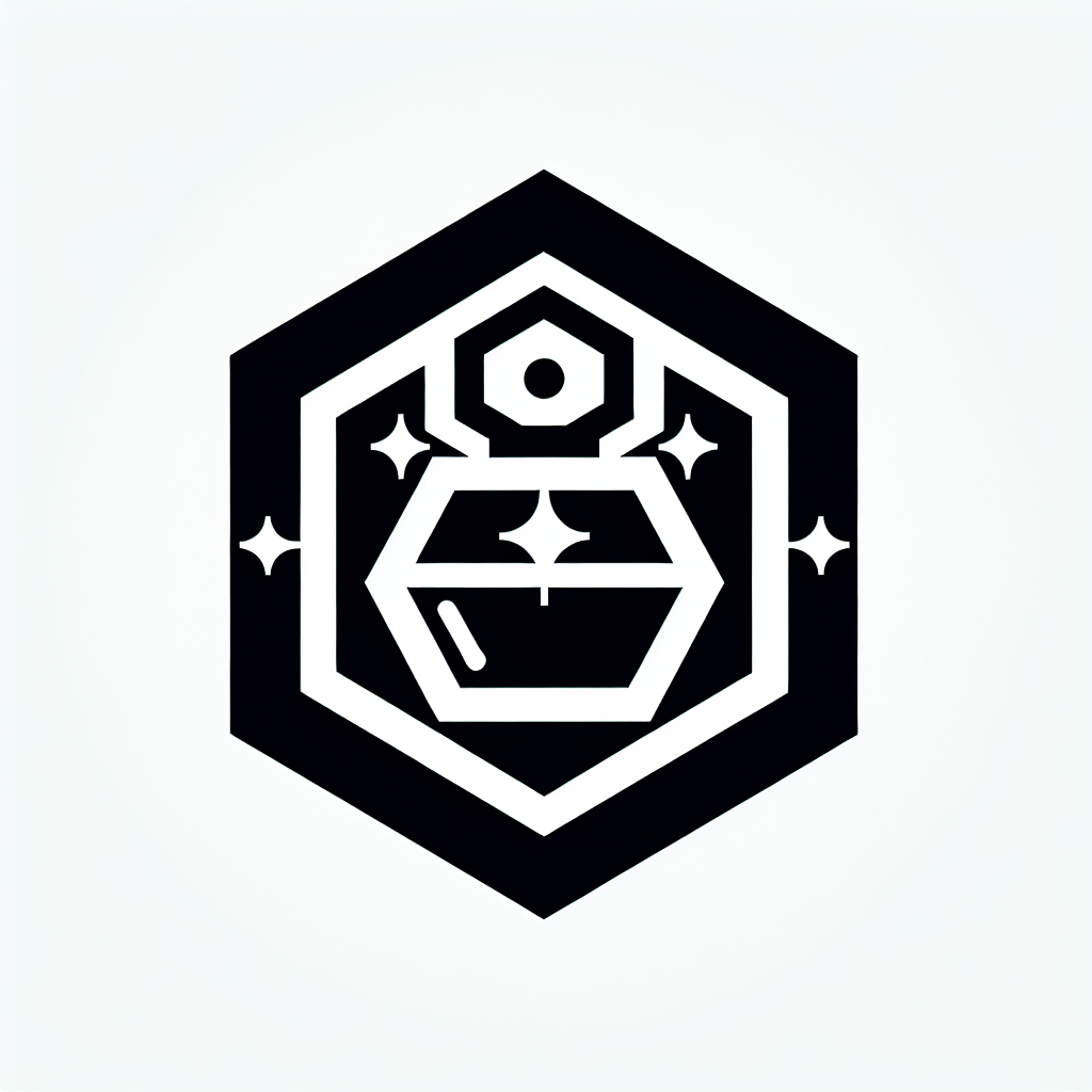 Hexagon Gem Stone Logo