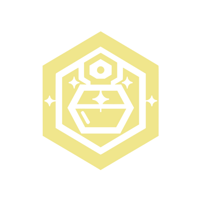 Hexagon Gem Stone Logo #F0E68C
