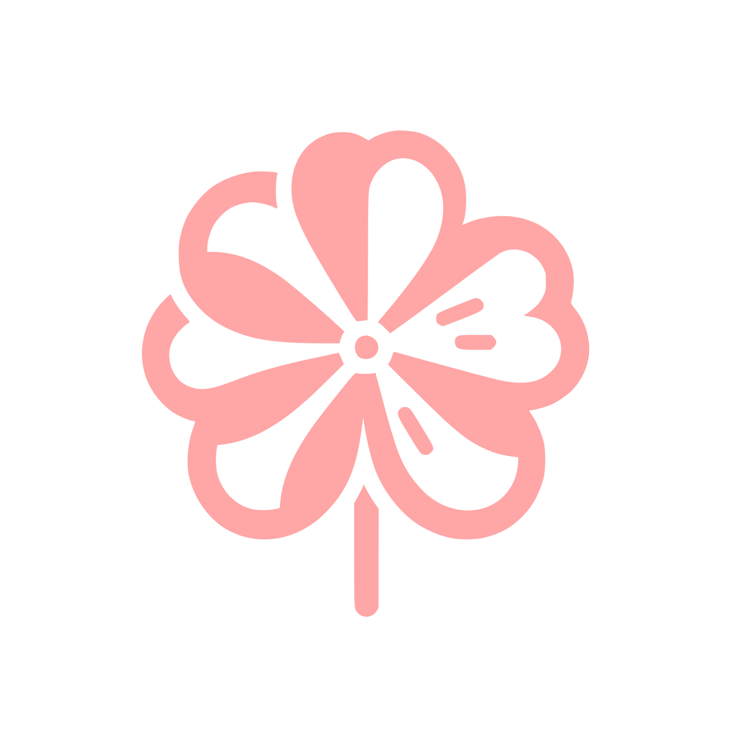 Four Leaf Clover Logo #ffa6a6