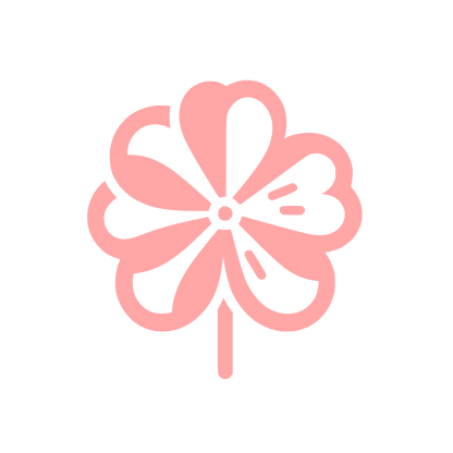 Four Leaf Clover Logo #ffa6a6