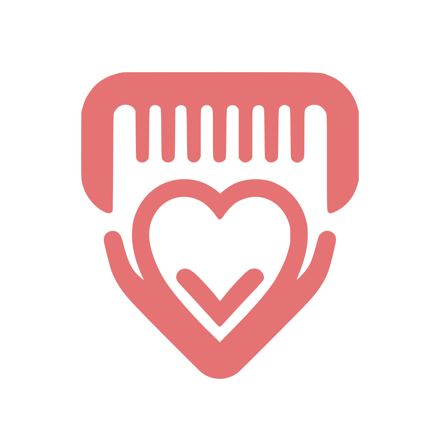 Heart in Hands Logo #E57373