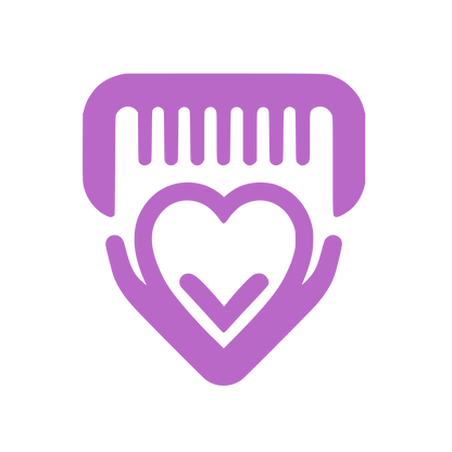 Heart in Hands Logo #BA68C8