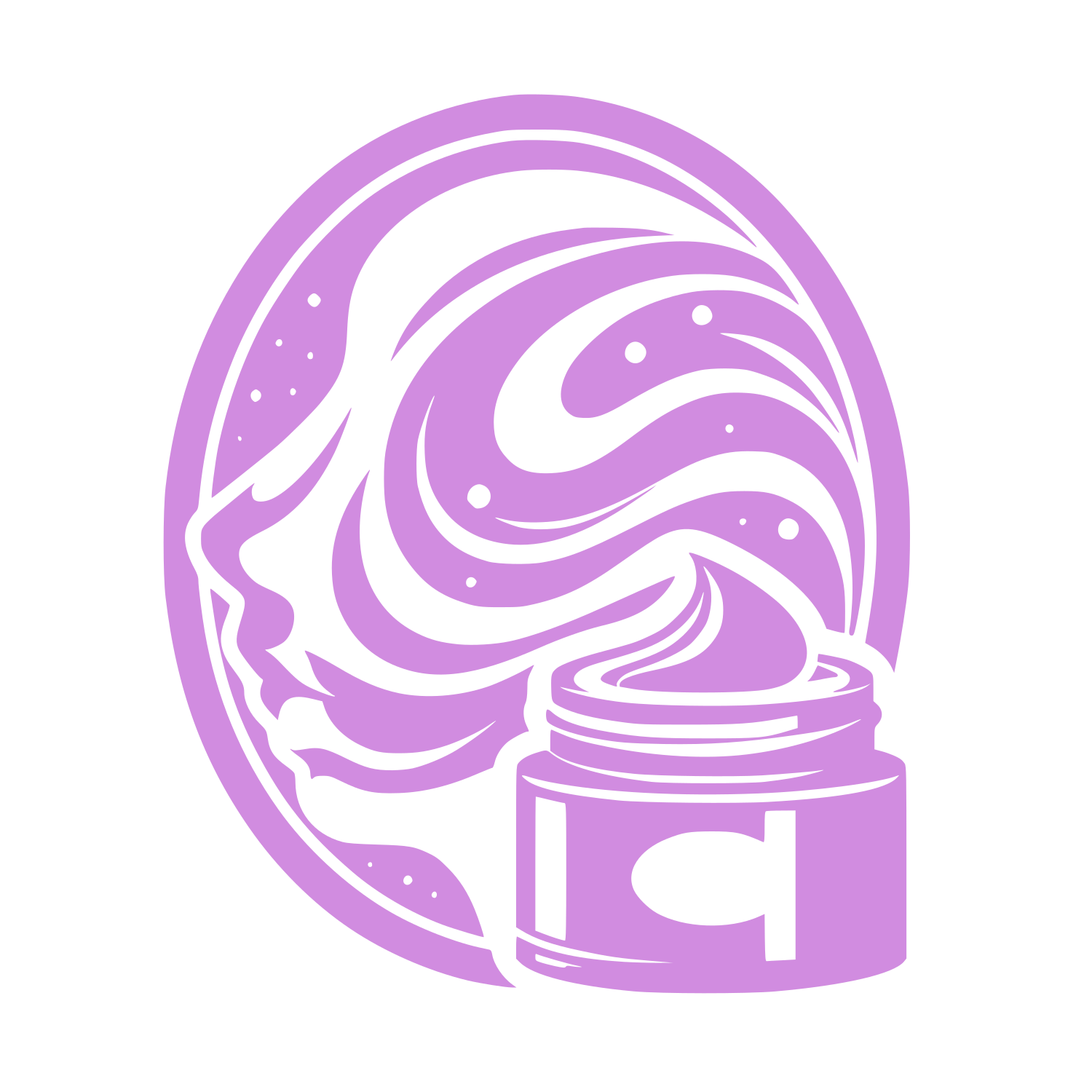 Galaxy Cream Jar Logo #D18CE0