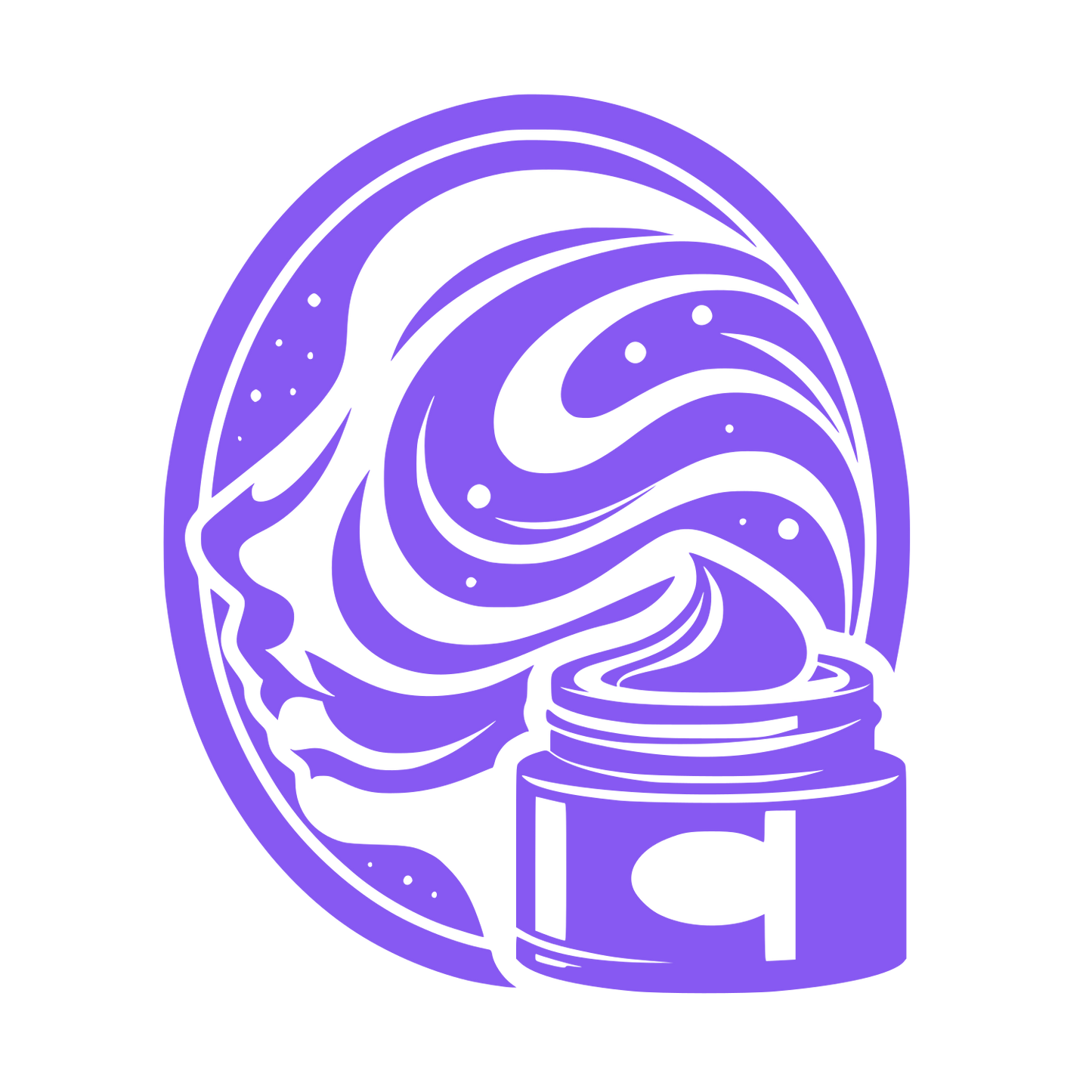 Galaxy Cream Jar Logo #8759F2
