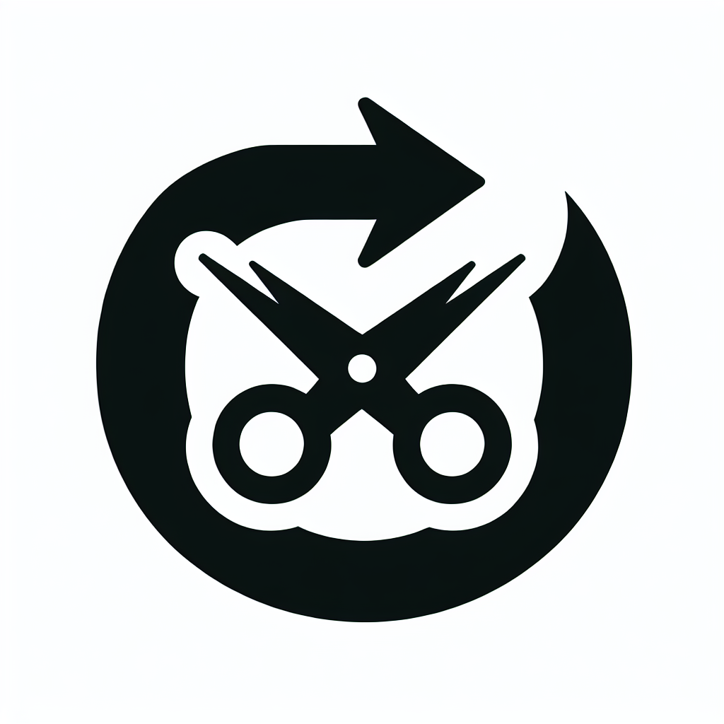 Scissors and Arrow Logo