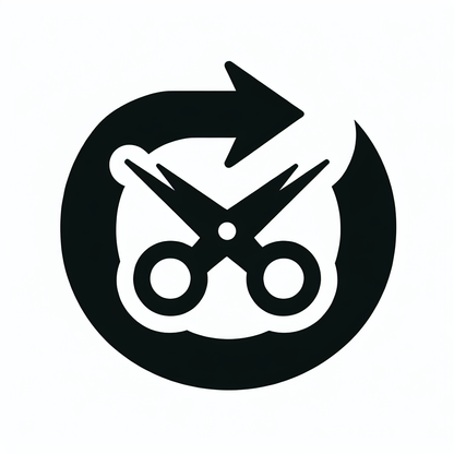Scissors and Arrow Logo