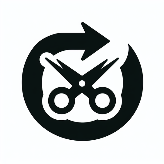Scissors and Arrow Logo