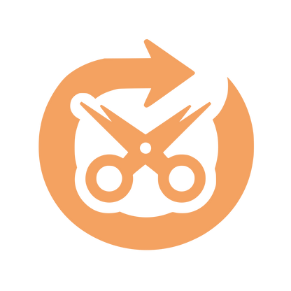 Scissors and Arrow Logo #F4A261