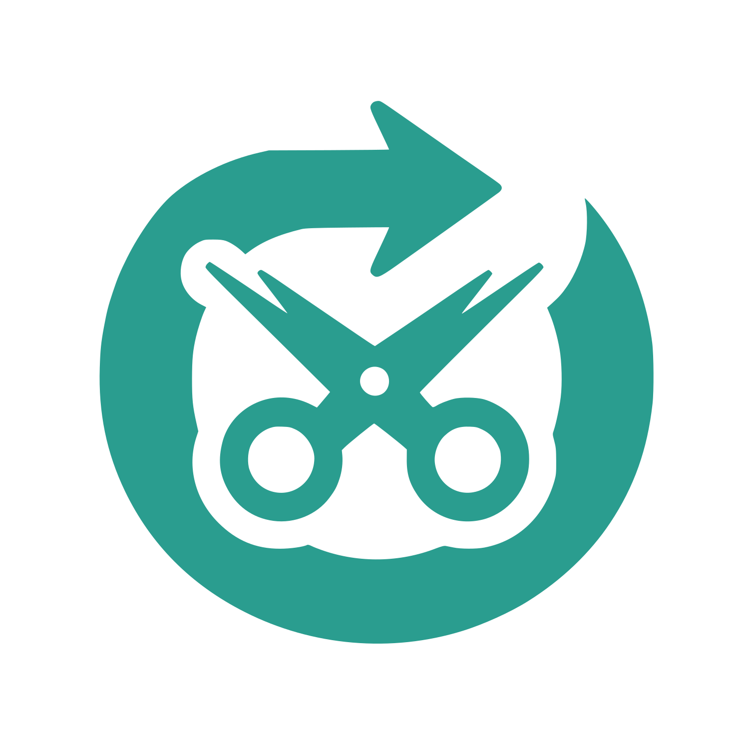 Scissors and Arrow Logo #2A9D8F