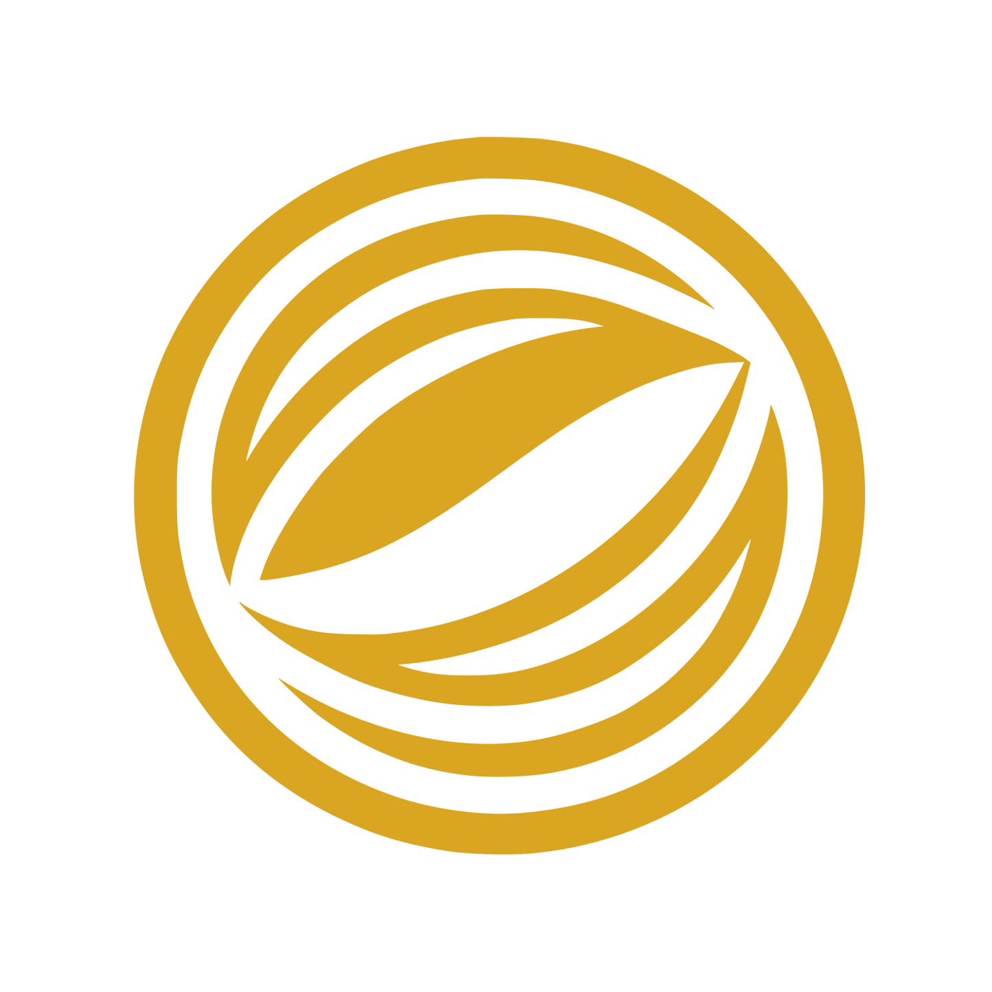 Spiral Cleaning Service Logo #DAA520
