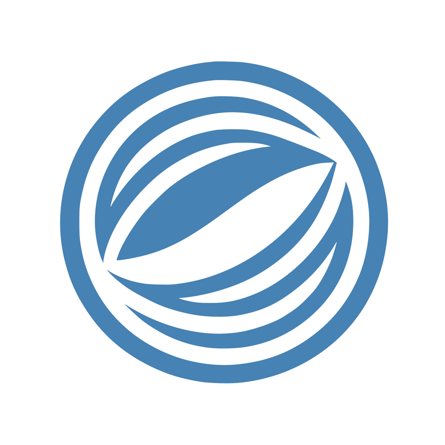 Spiral Cleaning Service Logo #4682B4