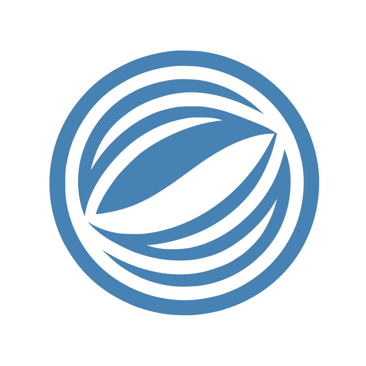 Spiral Cleaning Service Logo #4682B4