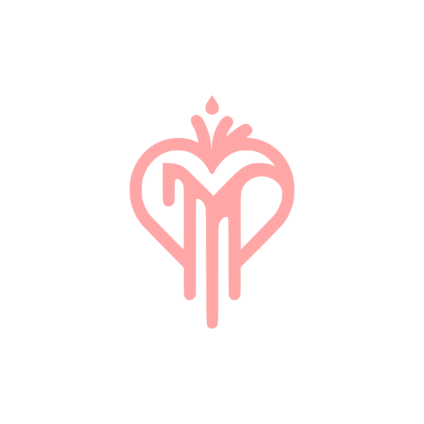 Logo Heart Design #ffa6a6