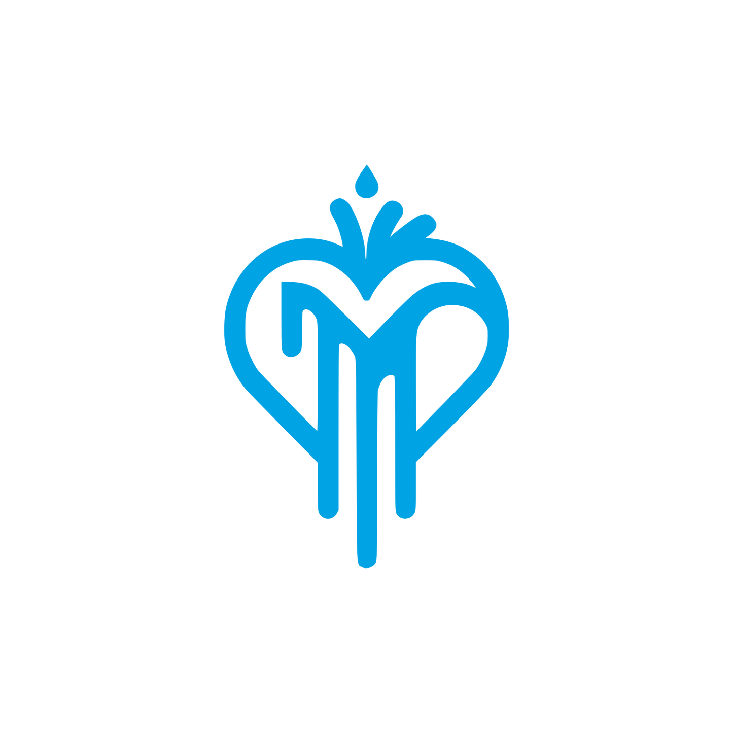Logo Heart Design #00a3e4
