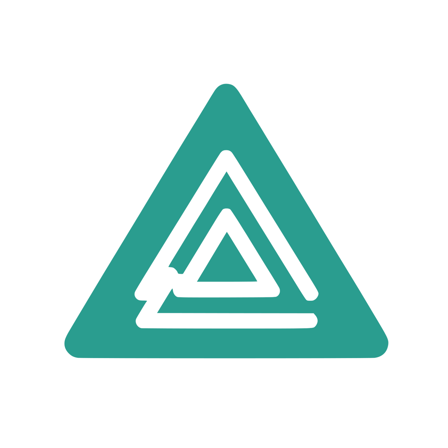 Intersecting Triangles Logo #2A9D8F