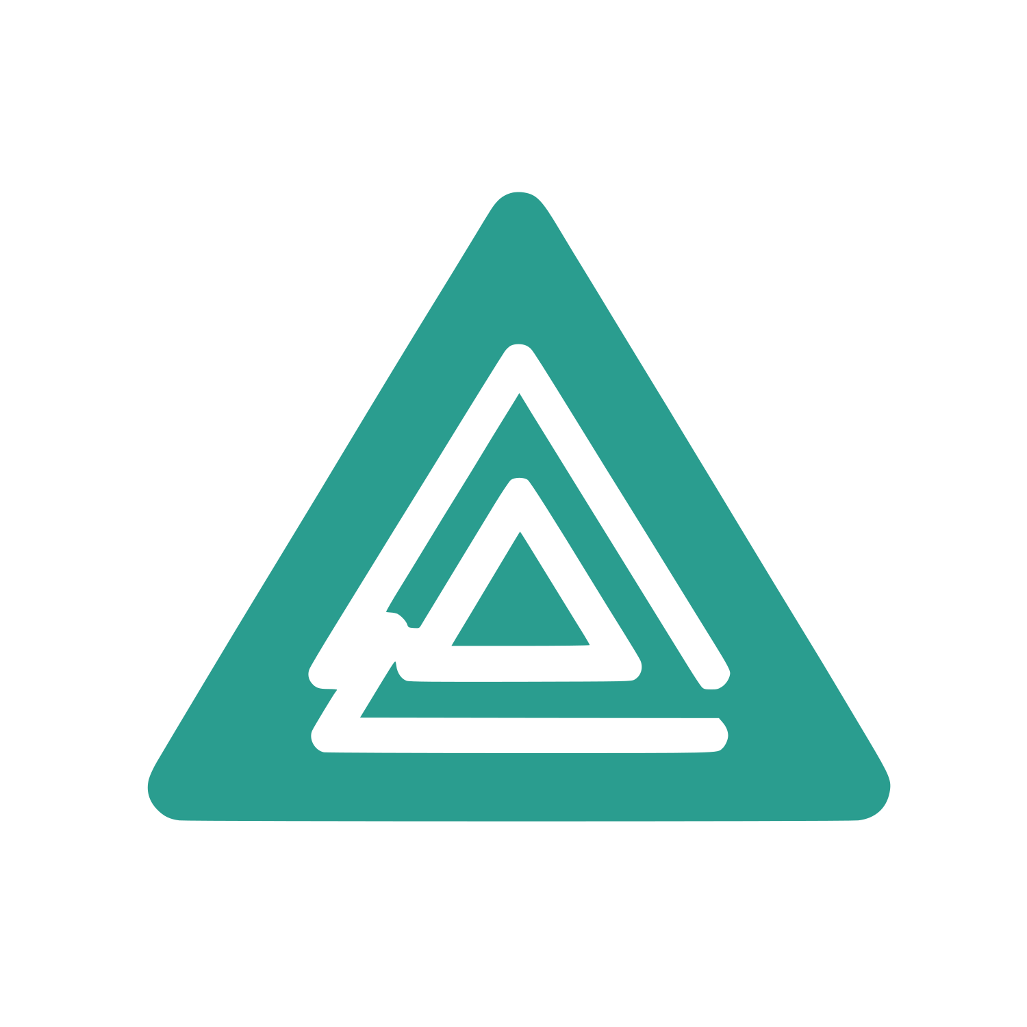 Intersecting Triangles Logo #2A9D8F