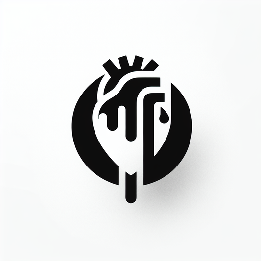 Logo Heart Drip Design