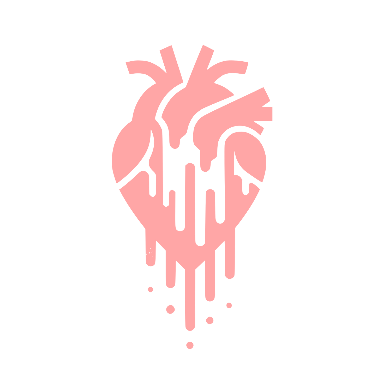 Bleeding Heart Logo #ffa6a6