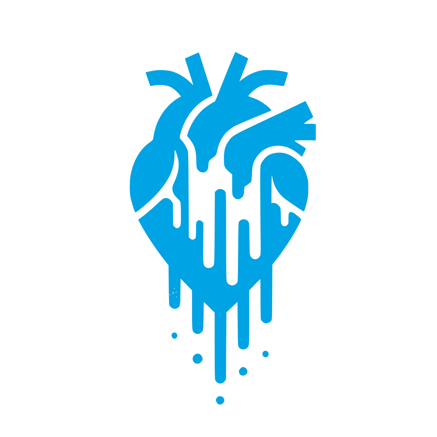 Bleeding Heart Logo #00a3e4