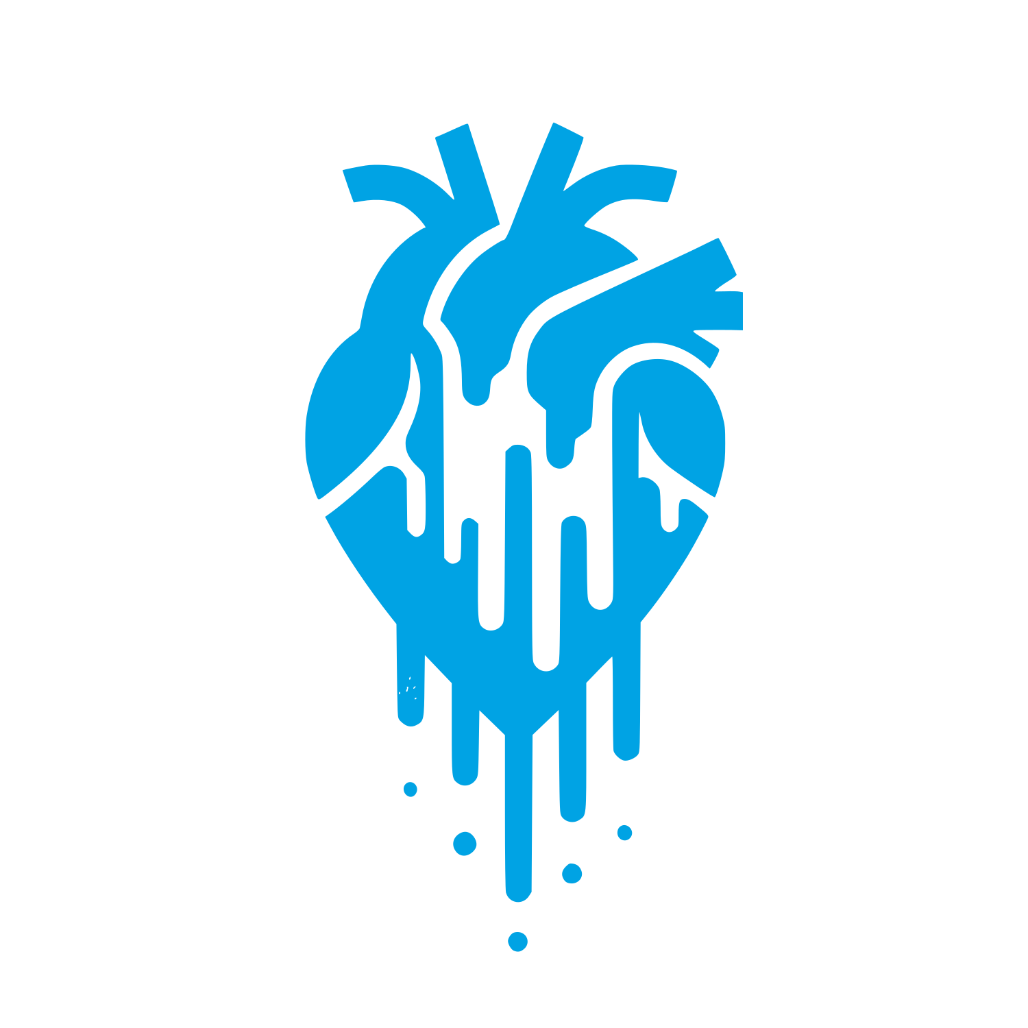 Bleeding Heart Logo #00a3e4