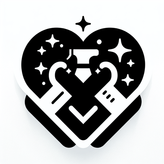 Heart Tick Stars Logo