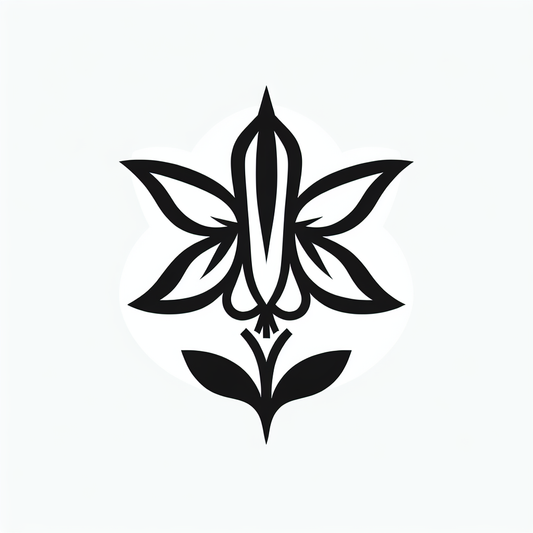 Columbine Flower Logo